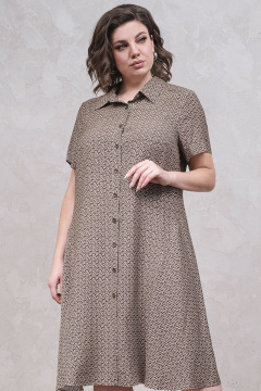 Летнее платье-рубашка из хлопка с застежкой на пуговицах Avanti 1634-2 - фото 4