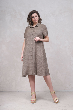 Летнее платье-рубашка из хлопка с застежкой на пуговицах Avanti 1634-2 - фото 1