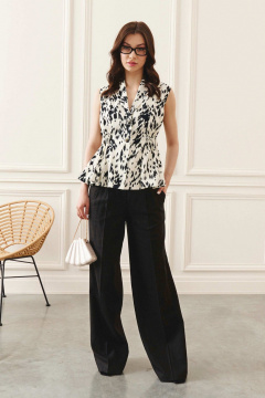 Брючный костюм с жилетом без рукавов и зауженными брюками Lokka 1387 - фото 1