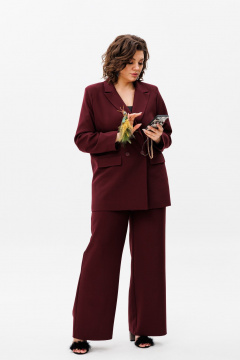 Брюки, жакет Anelli 1398.3 бургунди - фото 5