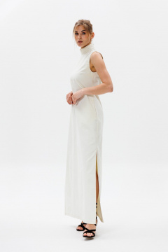 Платье FAMA F12-03М молочный экрю - фото 4