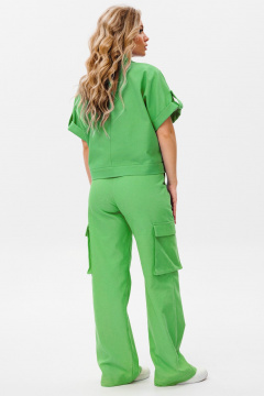 Летние джинсовые брюки с карманами и прорезями Amberа Style 1086z - фото 4