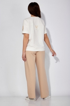 Летний комплект свободная футболка и брюки-палаццо TAiER 1194-1 - фото 4