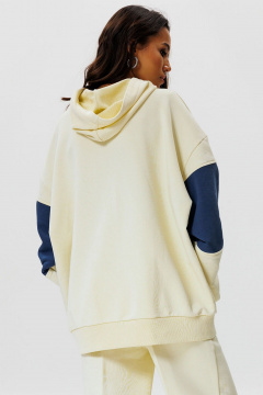 Худи с контрастной вставкой и вышивкой Athleisure GO F4072/02-01. 164-170 - фото 2