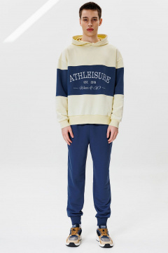 Брюки и худи из хлопка с вышивкой и контрастами GO M3072/02-01.176-182 - фото 2