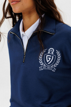 Брюки и свитшот из трикотажа с вышивкой и молнией GO F3077/20-01. 170-176 - фото 4