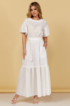 Летнее максиплатье с карманами и поясом Медея и К 2256 - фото 3