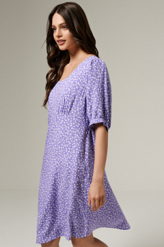 Летнее фиолетовое платье с шнурками и коротким рукавом Панда 179980w фиолетовый - фото 3