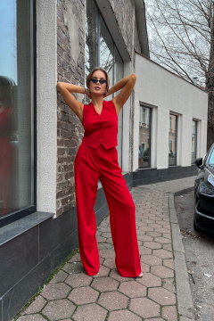 Жилет THE.WOMAN 0091-1 красный - фото 2