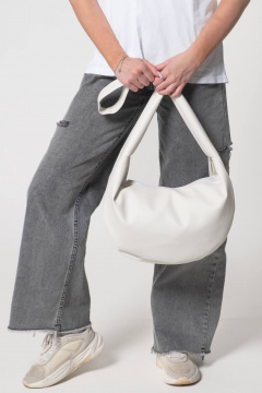 Белая экокожа сумка классическая на каждый день MT.Style Dolly WHITE - фото 4