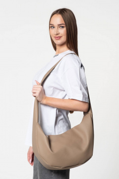 Бежевый кожаный аксессуар стильная сумка MT.Style Dolly IRIS - фото 5