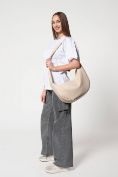 Бежевая экокожаная сумка универсальная на каждый день MT.Style Dolly BEZ - фото 5