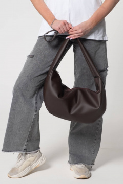 Коричневая стильная сумка из экокожи для ежедневного образа MT.Style Dolly BROWN - фото 1