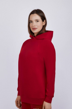 Круглогодичный трикотажный худи с капюшоном Verally 492-1 красный - фото 3