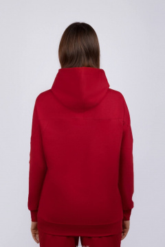 Круглогодичный трикотажный худи с капюшоном Verally 492-1 красный - фото 2