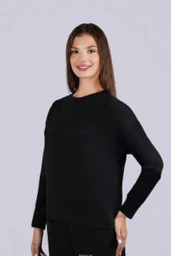 Джемпер черный на каждый день Verally 4011-1 черный - фото 3