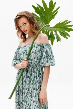 Платье EOLA 2639 молочный_принт - фото 3