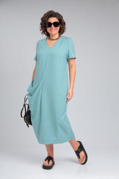 Платье ALEZA 1194 бирюза - фото 1