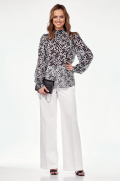 Блуза Lady Line 562 синий_абстракция - фото 1