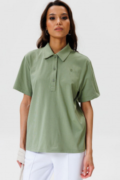 Поло футболка с вышивкой из хлопка GO F1002/26-02. 164-170 - фото 2