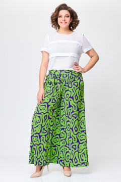 Брюки из мягкой вискозной ткани с зауженным к низу кроем Swallow 720 - фото 5