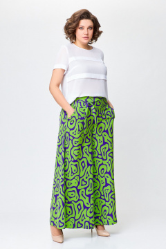 Брюки из мягкой вискозной ткани с зауженным к низу кроем Swallow 720 - фото 1