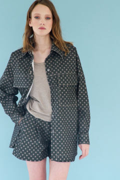 Шорты прямые из костюмной ткани с боковыми карманами AG Green G504/7 - фото 5