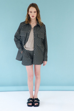 Шорты прямые из костюмной ткани с боковыми карманами AG Green G504/7 - фото 4