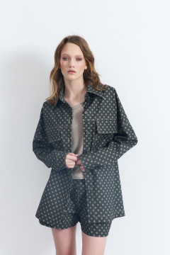 Шорты прямые из костюмной ткани с боковыми карманами AG Green G504/7 - фото 2