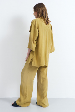 Летняя женская блузка из плательной ткани с разрезами AG Green G507/3 - фото 3