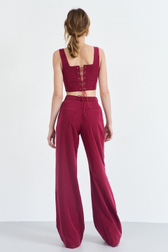 Корсет приталенный из костюмно-плательной ткани AG Green G509/5 - фото 3