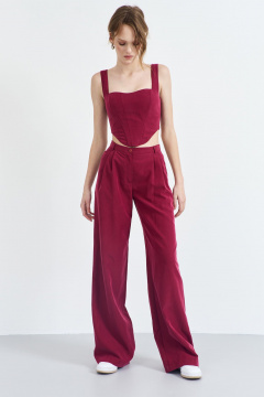 Корсет приталенный из костюмно-плательной ткани AG Green G509/5 - фото 2