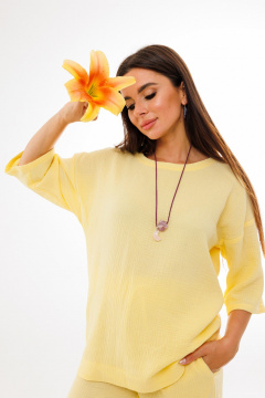 Блуза, брюки Anelli 1376 одуванчик - фото 2