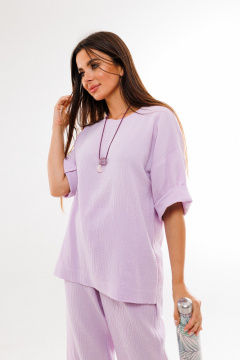 Блуза, брюки Anelli 1376 лиловый - фото 3