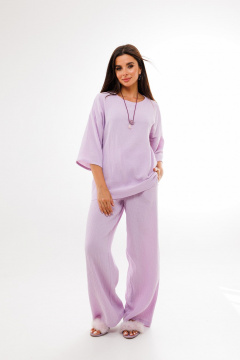 Блуза, брюки Anelli 1376 лиловый - фото 1