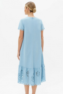 Летнее платье с перфорацией и объемной вышивкой Urs 23-231-3 - фото 3