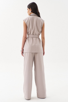 Костюм жилет с рельефами и брюки палаццо летние RINKA 1254 - фото 2