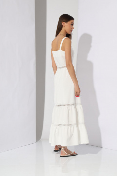 Летнее платье на бретелях с воланами и кружева N.O.W. 1284 - фото 2