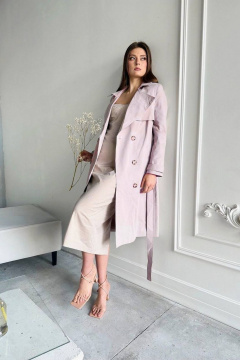 Плащ на каждый день из хлопкового текстиля AURA otd 7025 - фото 1