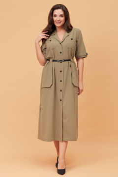 Платье Andina city 8021 хаки - фото 1