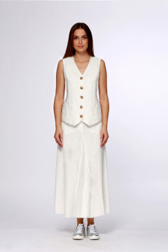 Юбка Полинушка 208м белый - фото 1