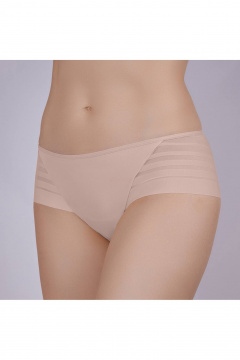 Трусы из эластичного полотна и сетки Verally 185-2 серебристый пион - фото 3