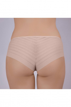 Трусы из эластичного полотна и сетки Verally 185-2 серебристый пион - фото 2