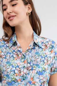 Блуза из вискозы с воротником рубашечным LADO 8150-4 - фото 5