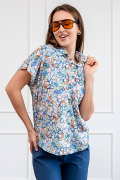 Блуза из вискозы с воротником рубашечным LADO 8150-4 - фото 4