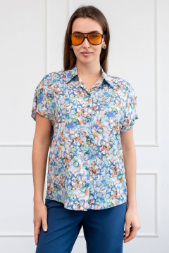 Блуза из вискозы с воротником рубашечным LADO 8150-4 - фото 1