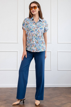 Блуза из вискозы с воротником рубашечным LADO 8150-4 - фото 3