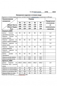 Блуза, брюки Deesses 2258 - фото 5