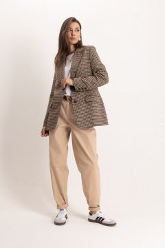 Комплект в стиле Old Money жакет и брюки-бананы из джинса EZER 2049 - фото 5