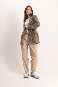 Комплект в стиле Old Money жакет и брюки-бананы из джинса EZER 2049 - фото 4